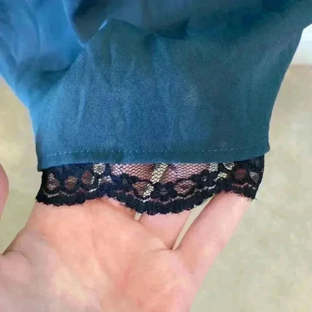 ⭐️Zara dark blue slip dress in size small - Picture 2 of 5